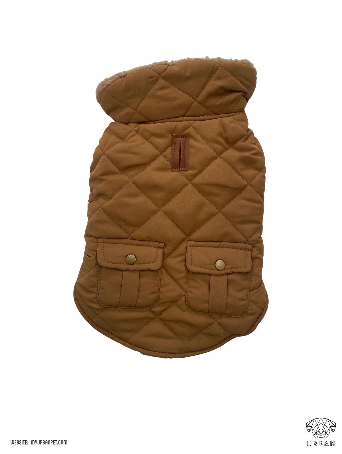 Dog body warmer jacket - TAN BROWN