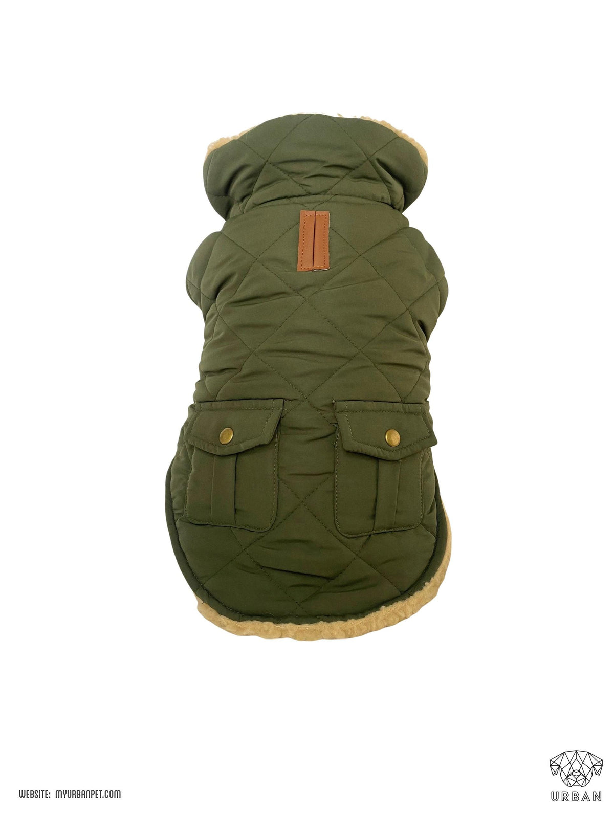 Dog body warmer jacket - Green Khaki