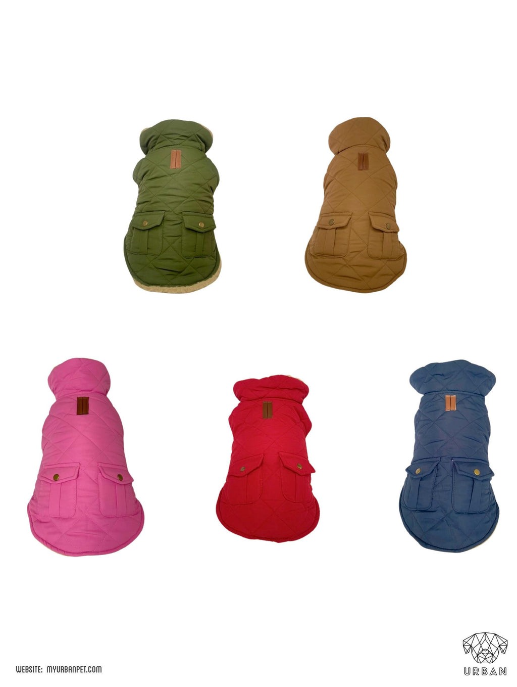 Dog body warmer jacket - Pink