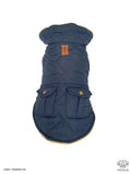 Dog body warmer jacket - BLUE