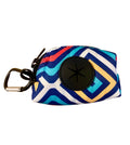 Dog Poo Bag Holder Waste Dispenser - Geometric stripe