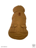 Dog body warmer jacket - TAN BROWN