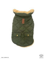 Dog body warmer jacket - Green Khaki