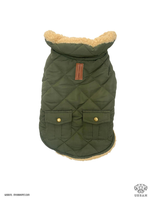 Dog body warmer jacket - Green Khaki